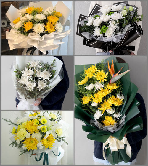 广东潮州市潮安区归湖镇草塘村白事花束代送